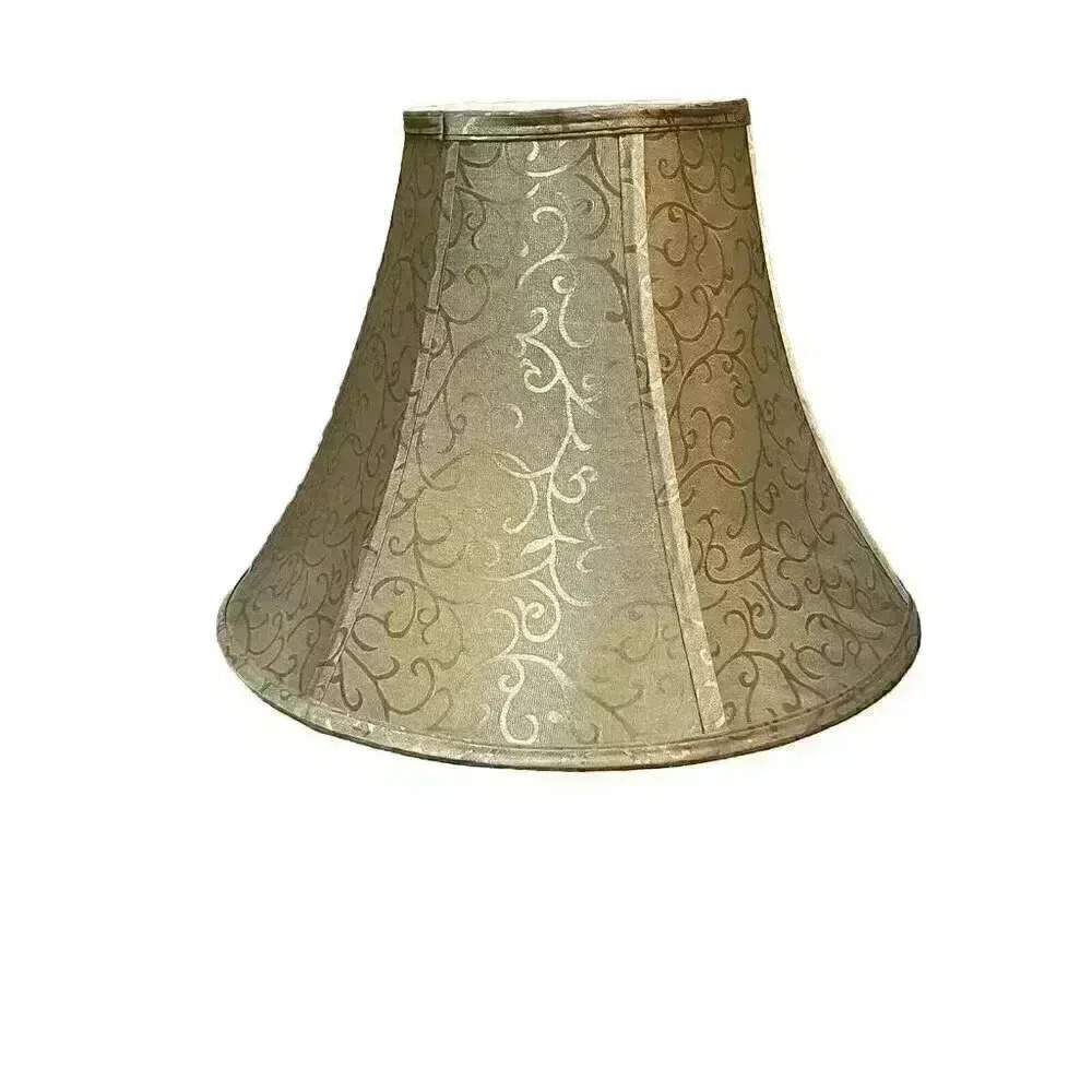 Aspen Creative Transitional Bell Shape Spider Construction Lamp Shads Set Of 2